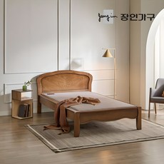 장인가구 오도 원목 황토볼 온열 보료 평상형 흙침대 SS, 내추럴 우드