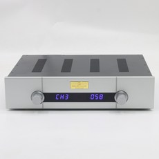 완성 된 4 입력 2 원격 오디오 소스 스위칭 볼륨 컨트롤러 RCA XLR 밸런스드 하이파이 패시브 프리 포함, 02 220V