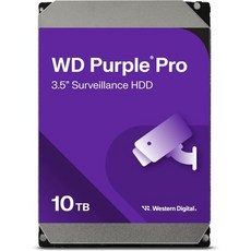 Western Digital 10TB WD Purple Pro Surveillance 내장 하드 드라이브 HDD SATA 6Gb/s 256MB Cache 3.5\" WD101PU - 10tb하드디스크