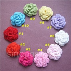 뜨개장미코사지