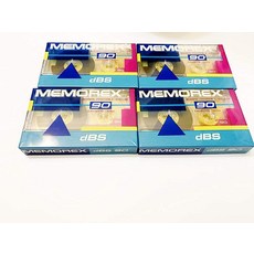 Memorex DBS 90 싱글 블랭크 오디오 카세트 테이프 4개 수량