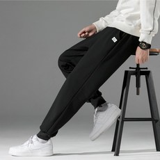 캐주얼바지 슬림 와이드 루즈핏 가을 스키니 남자맨 트렌드 블랙