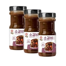 CJ 백설 소갈비양념, 3개, 840g