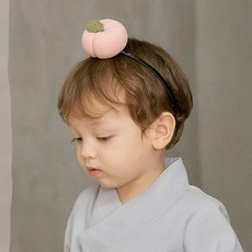 복숭아 머리띠