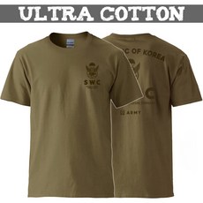 락밀 육군 특전사 SWC 반팔 면 티셔츠 위장색