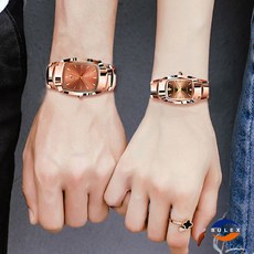 [당일출고/ 1+1 증정] Quartz watch 고급 텅스텐 커플시계 여친 남친시계 S035WC+선물포장