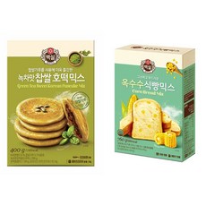 백설 녹차맛찹쌀호떡믹스 + 식빵믹스 옥수수, 1세트