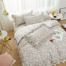 풀패딩 침대이다 스타일 4종 공주풍 페플럼 소녀 침대커버 심플침대 비품을 내다, 꽃춤이 온 하늘에 가득함