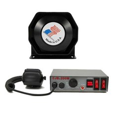 렉카사이렌 미니큐브 싸이렌 메가폰 스피커 경적 앰프, 1개, 상세페이지 참고, 12v CJB-200W 초박형 스피커
