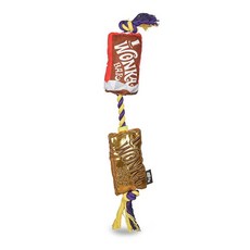 Willy Wonka for Pets Bar and Golden Ticket Plush Rope Toy| Dog Toys Toys | Luxury Pet with Multis, 4.5 Inch, 1개, Everlasting Gobstopper Vinyl T - 웡카바이닐