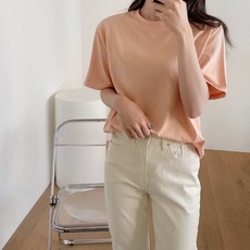 [11color] 무지 베이직 데일리 모달 반팔 티셔츠 티
