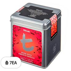 딜마 T시리즈 로즈 위드 프렌치 바닐라 허브차, 100g, 1개입, 7개