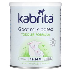 Kabrita 철분이 들어 있는 유아용 염소 우유 포뮬러 14 oz (400 g) 파우더 Kabrita (카브리타), 1개, 400g