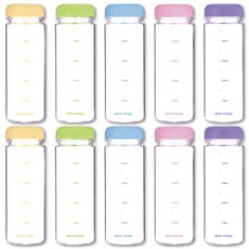 마이보틀 트라이탄 눈금 내열물병, 옐로(2개)그린(2개)블루(2개)핑크(2개)퍼플(2개), 500ml, 1세트
