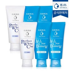 공식판매처 센카 올 클리어 더블 더블유 4개 + 화이트클레이 2개, 없음, 상세설명 참조, 상세설명 참조