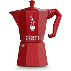 BIALETTI Bialetti (비알레티) 모카 익스클루시브 이탈리안 레드 6컵용 직화식 (커피메이커 에스프레소메이커 마키네타)