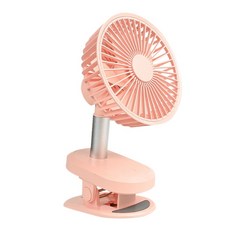 클립형선풍기 무소음탁상용 무선 쿨린 선풍기 써큘레이터 USB 전원 클립 팬 6인치 휴대용 팬 3단 속도 강력한 기류 소형 팬(튼튼한 클립 포함) 조용한 클립 팬, 분홍색