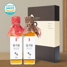 [웰굿]국산 저온압착 참기름 들기름 선물세트 1호(참기름 들기름 각170ml)