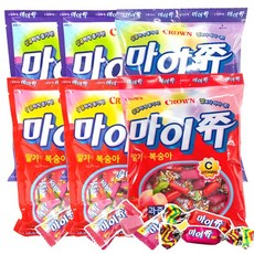 마이쮸 대용량 328g x6봉(포도+사과 3봉 딸기+복숭아 3봉), 1개