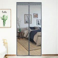 GOS 심플 문 모기장 100X210CM 그레이 현관방충망