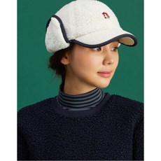 헤지스 골프 여성 20FW [PHIZ] 아이보리 플리스 귀달이 캡모자 HWHE0F961OW, OFF WHITE