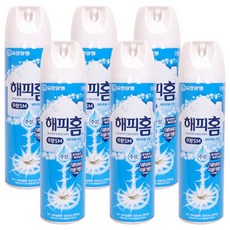 해피홈 에오로솔 모기(무향) 500ml, 6개