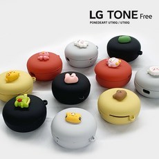 LG 톤프리 케이스 UT90Q / UT60Q 폰디아트 캐릭터 케이스, LG 톤프리 UT60Q, 크림옐로우, 양얼굴