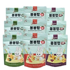 오늘도 아기과자 봉봉팝 혼합세트, 3세트, 25g, 사과당근+단호박+자색고구마