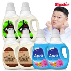 강호동의 쉬슬러 액상 세제 650ml 구스다운워시전용 2개+홈드라이전용 2개+유연제 에이프릴향 2개