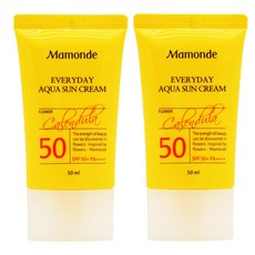 마몽드 2개)마몽드 에브리데이 아쿠아선크림SPF50+PA++++ 선블록/선크림/선로션, 선택없음