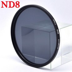 KnightX ND 필터 nikon 18-135 d80 1200d d3300 d70 2000d 18-200 200d d600 50d 49mm 52mm 55mm 58mm 62mm 6, 03 ND8_02 52mm, 1개