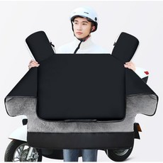 경량 스쿠터용 방한 방수 두터운 바람막이 따뜻한 풀커버 보온 배달, 1개