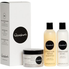 그레이트렝그스 Great Lengths 스트럭처 리페어 헤어마스크 200ml + 리페어 샴푸 250ml + 컨디셔너 60초 250ml