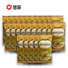 예이니식품 샘표 그때그추억 바지락칼국수 25개(100.3gx25개)사리멸치잔치물김치, 100.3g, 25개