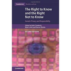 알 권리와 알 권리 : 유전 적 프라이버시와 책임 (Cambridge Bioethics and Law), 단일옵션
