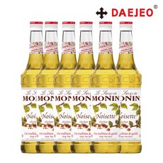 모닌 헤이즐넛 시럽1L x 6개 (1박스)