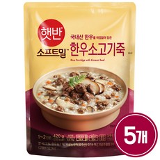 CJ제일제당 [CJ제일제당] 비비고 한우소고기죽 420g x 5개