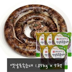 대전식품 옛날토속순대 (냉동), 5팩, 1.85kg