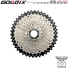 햇빛 자전거 46 MTB 42 40 GOLDIX K7 11 속도 50 스램용 스프로킷 12 카세트 36 52T 프리휠 10, 10S 11 42T silver, 1개