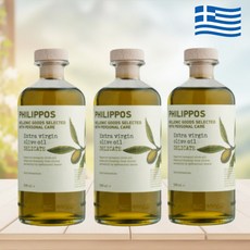 그리스 필리포스 엑스트라 버진 올리브 오일 델리케이트 500ml 3병