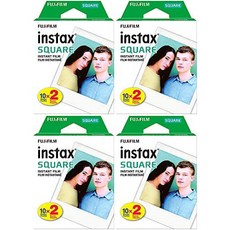 Fujifilm Instax Square Twin Pack Film - 20 Exposures, 본문참고, Size = 4 Boxes (20 Prints)