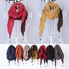 더나눔 디자인스카프 머플러 진주 양면 그레이 앙상블 여성면(아사)스카프