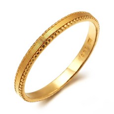 순금밀그레인반지