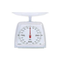 타니타 Tanita 쿠킹 주방저울 아날로그 1kg 5g 단위 화이트 KA001 CW, 클리어 화이트