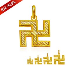 만자펜던트순금