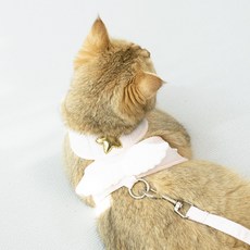 고양이하네스 천사하네스 가슴줄 산책줄 목줄 고양이전용, 핑크