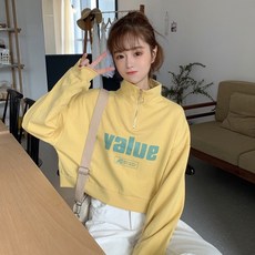년 가을옷 목폴라 개성 맨투맨 여성 신 와이드 루즈핏 긴 소매 외 겨울 가을 키큰여자맨투맨