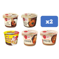 [에이브쇼핑] 컵반 5종 세트 (불닭마요2+낙지콩나물2개+순두부2개+육개장2개+오뚜기황태콩나물해장국밥2개) 10개