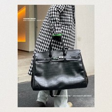버크 악어 무늬 빅사이즈 토드백 보스턴 여행 남녀공용