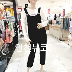 더데이걸 면스판블랙진점프수트 !! 점프수트인기는 계속된다.. 여성스런귀요미 스타일이탁월한 여아에 탁월한선택
